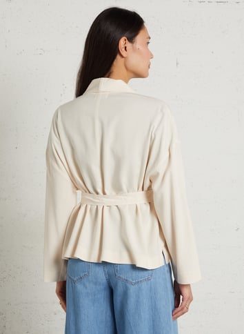 Jacket with shawl collar BELLA JONES Beige